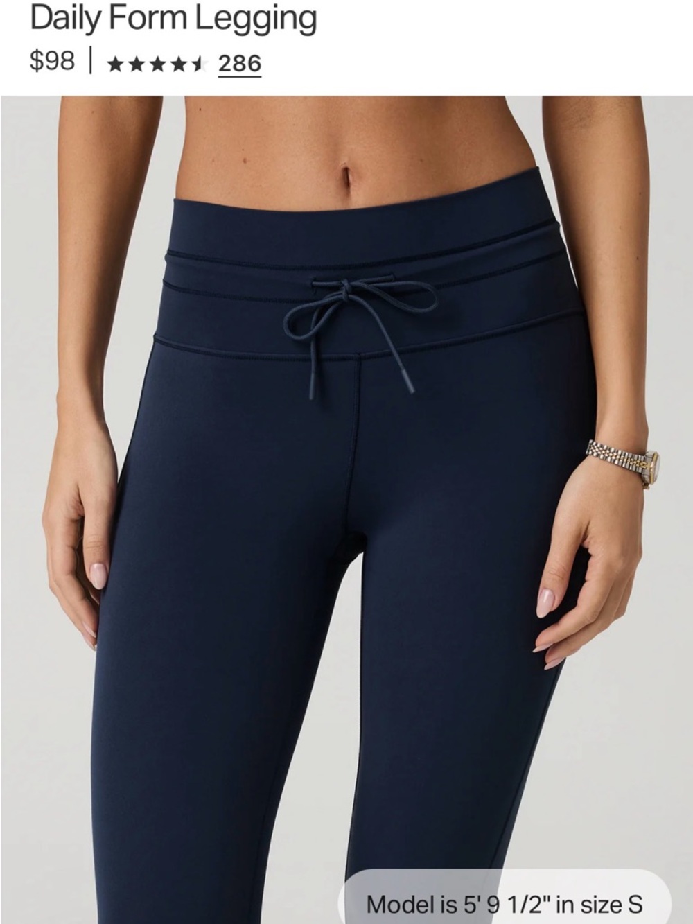 Viori Daily Form Legging - Navy